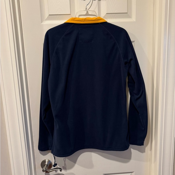 Boombah Blue and Gold Fleece 1/4 Zip Pullover - Picture 2 of 3